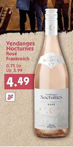 Vendanges Nocturnes Rosé Frankreich 0.75 Ltr.