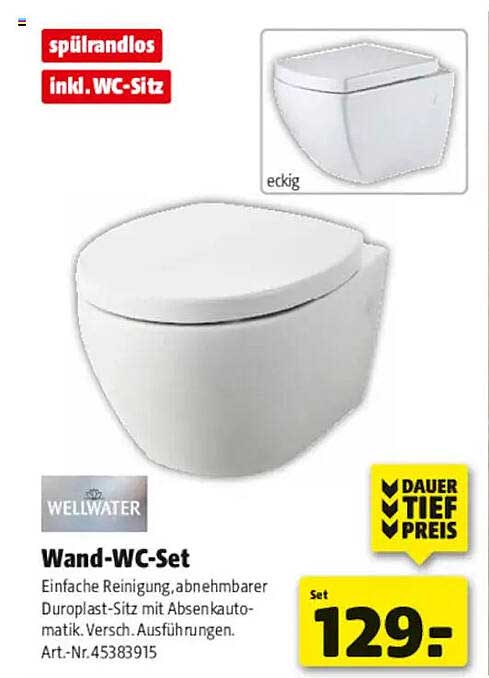 Wand-WC-Set
