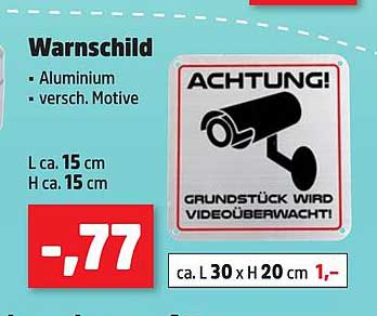 Warnschild