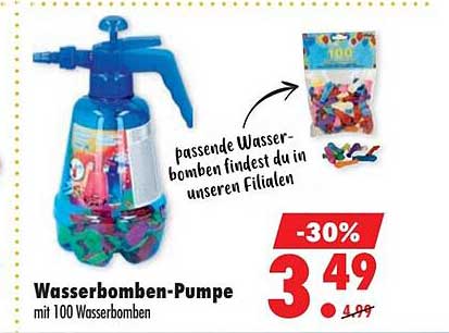 Wasserbomben-Pumpe