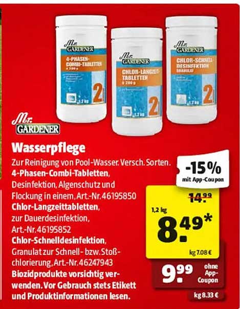 Wasserpflege