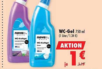 WC-Gel 750 ml (1 Liter / 1.34 €)