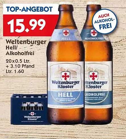 Weltenburger Hell/ Alkoholfrei