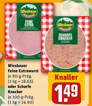 Wiesbauer Feine Extrawurst oder Scharfe Knacker