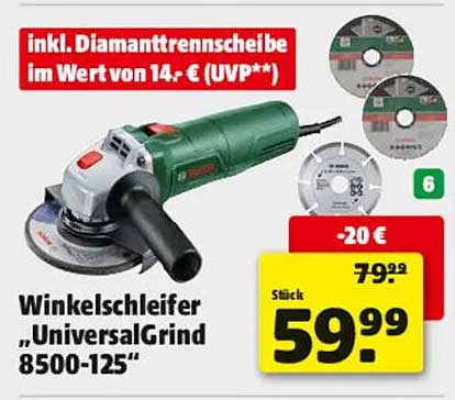 Winkelschleifer „UniversalGrind 8500-125“