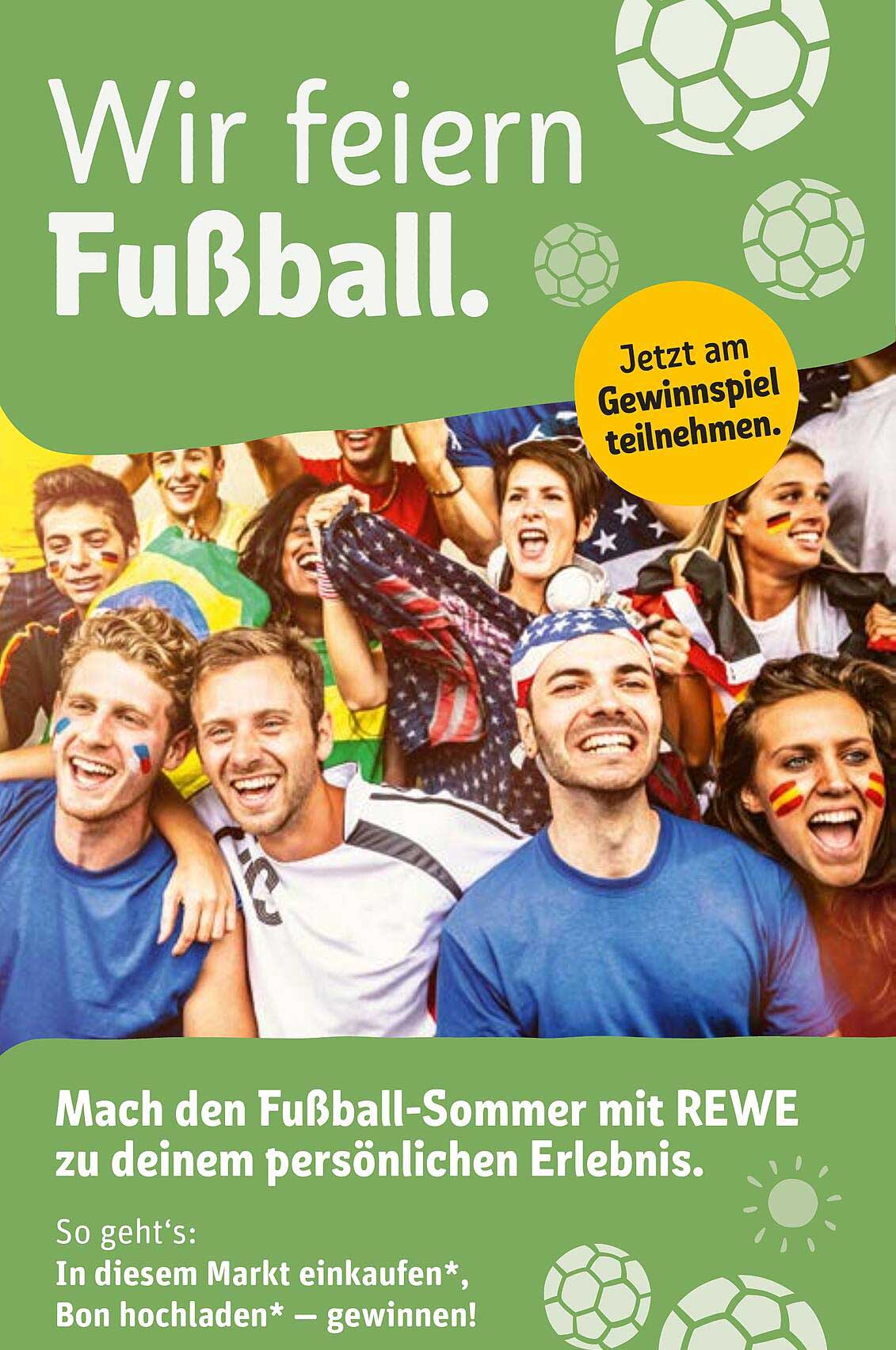 Wir feiern Fußball.