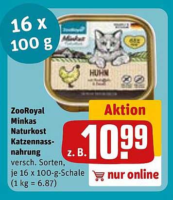 ZooRoyal Minkas Naturkost Katzennassnahrung