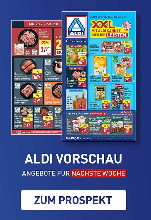Aldi Nord Angebote für die Woche vom 4. bis 9. August 2025