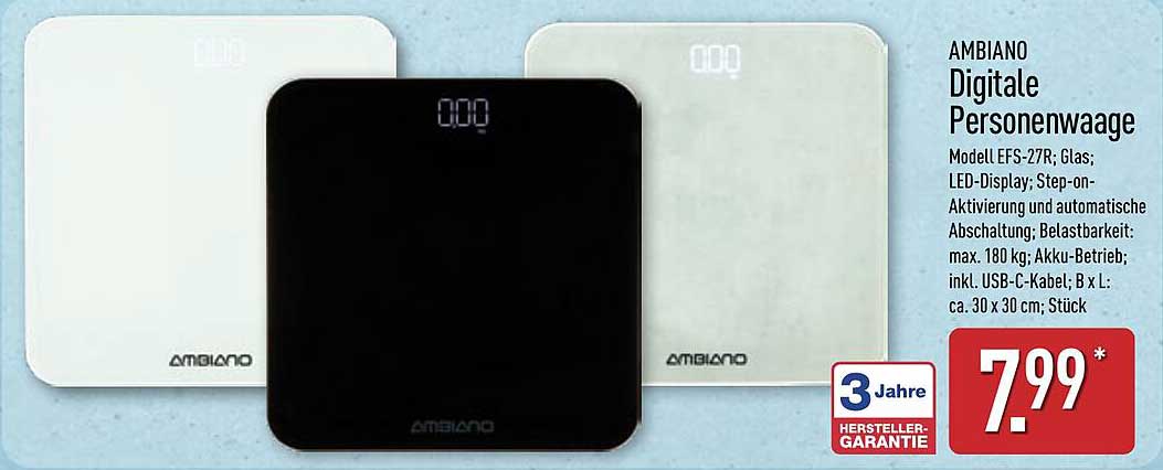AMBIANO Digitale Personenwaage