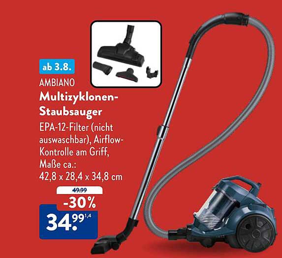 AMBIANO Multizyklonen-Staubsauger