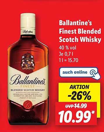 Ballantine's Finest Blended Scotch Whisky 0,7 l