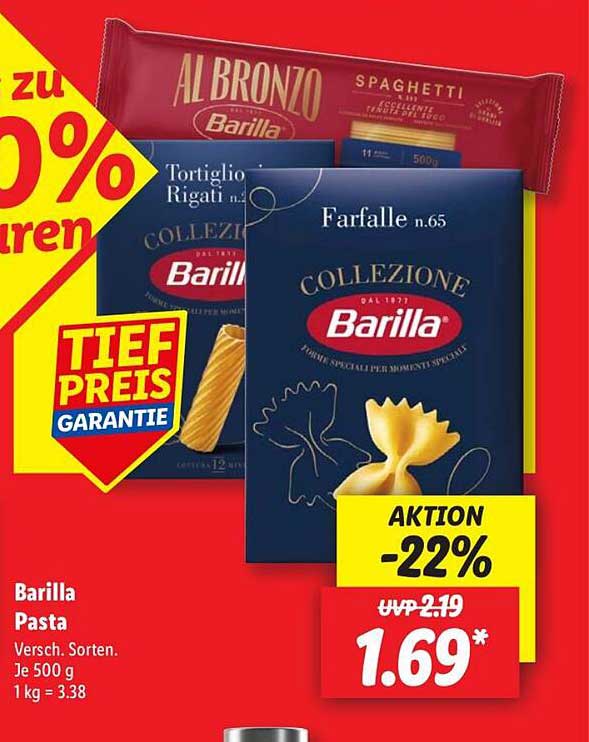Barilla Pasta 500 g - Verschiedene Sorten