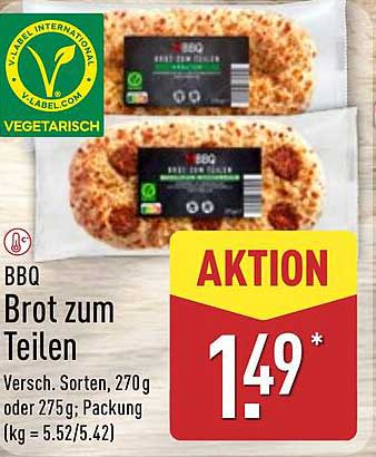BBQ Brot zum Teilen - Verschiedene Sorten, 270g oder 275g