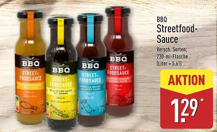 BBQ Streetfood-Sauce - Verschiedene Sorten; 230-ml-Flasche (Liter = 5,61)