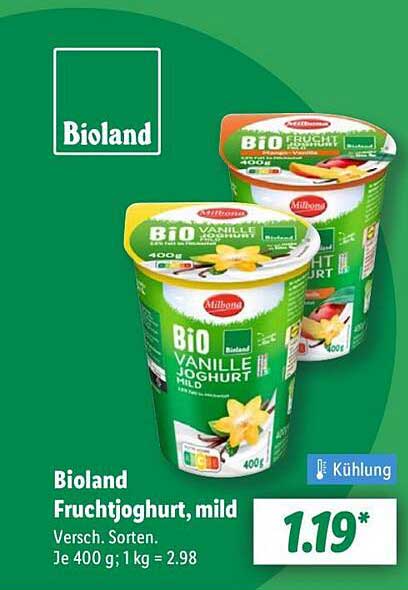 Bioland Fruchtjoghurt, mild