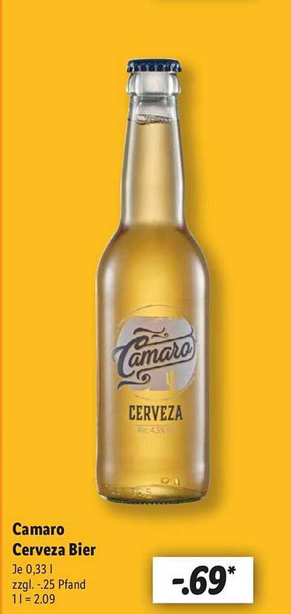Camaro Cerveza Bier 0,33 l