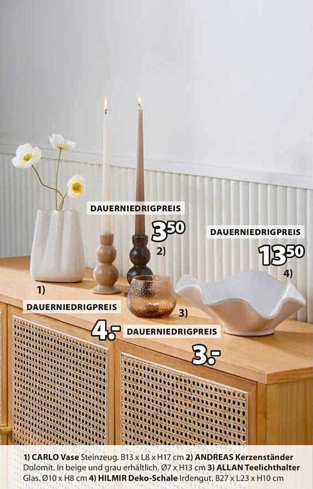 CARLO Vase Steingut B13 x L8 x H17 cm