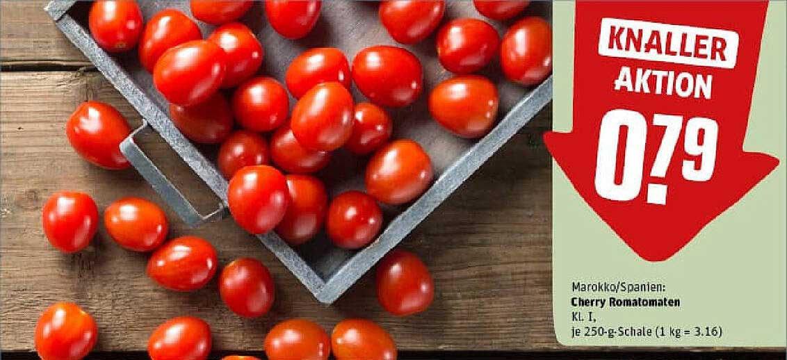 Cherry-Romatomaten KL I – Knalleraktion bei REWE!