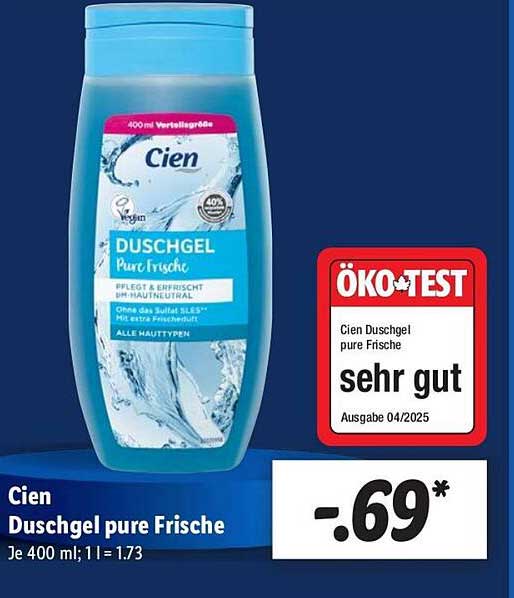 Cien Duschgel pure Frische 400 ml