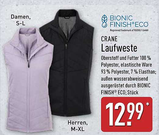 CRANE Laufweste für Damen und Herren