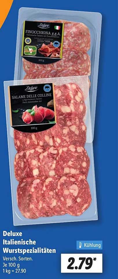 Deluxe Italienische Wurst-spezialitäten