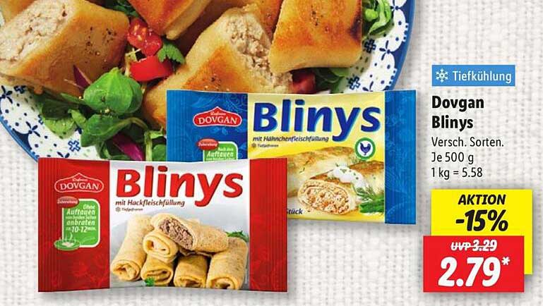 Dovgan Blinys – Verschiedene Sorten je 500 g