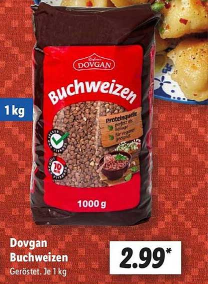 Dovgan Buchweizen 1 kg - Geröstet