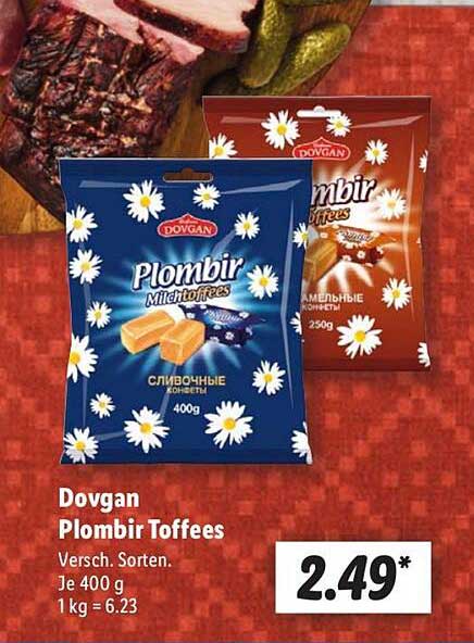 Dovgan PlomBir Toffees 400g