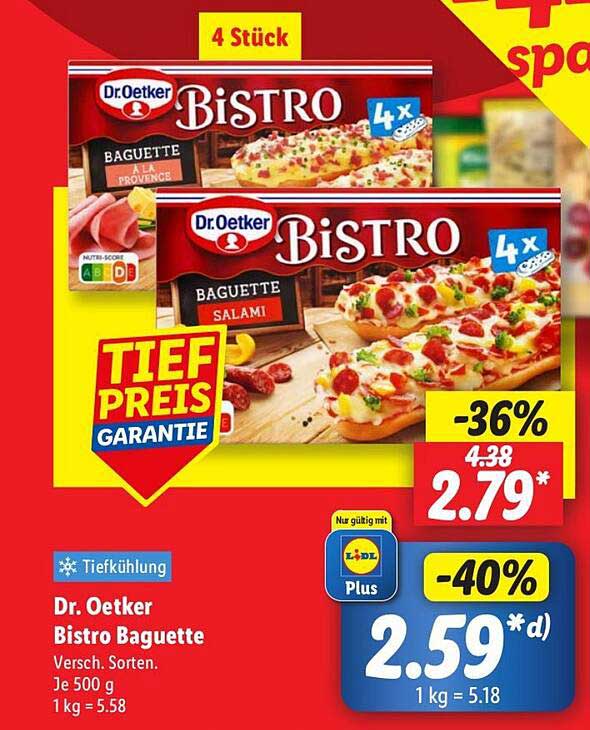 Dr. Oetker Bistro Baguette 4 Stück