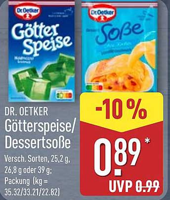 DR. OETKER Götterspeise/Dessertsoße - Verschiedene Sorten