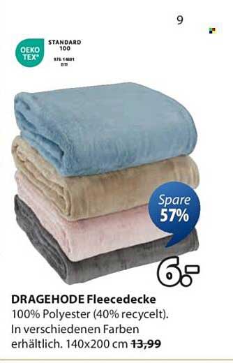 DRAGEHODE Fleece-Decke