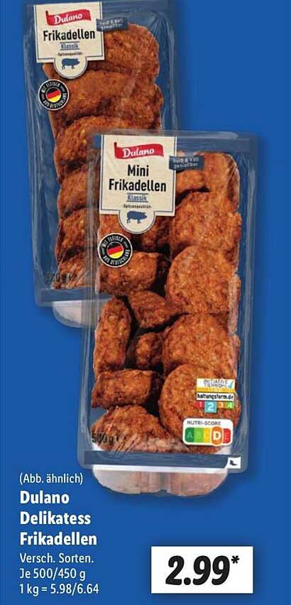 Dulano Delikatess Frikadellen – Mini Frikadellen