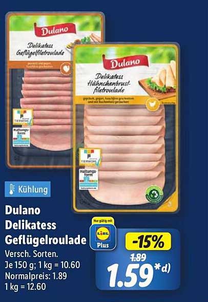 Dulano Delikatesse Geflügelroulade