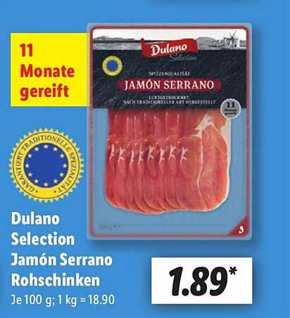 Dulano Selection Jamón Serrano Rohschinken