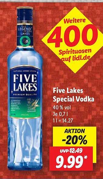 Five Lakes Special Vodka