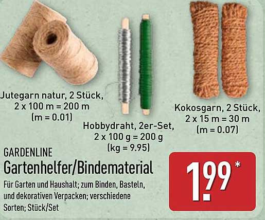 GARDENLINE Gartenhelfer/Bindematerial