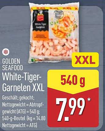 Golden Seafood White-Tiger-Garnelen XXL