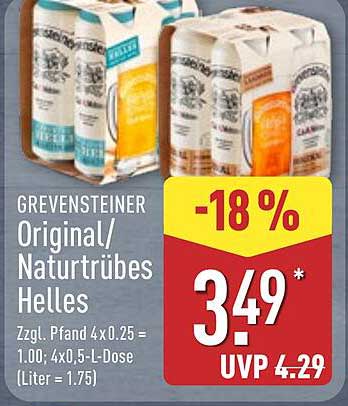 GREVENSTEINER Original/Naturtrübes Helles
