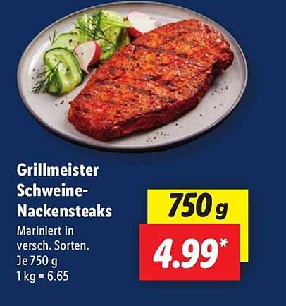 Grillmeister Schweine-Nackensteaks