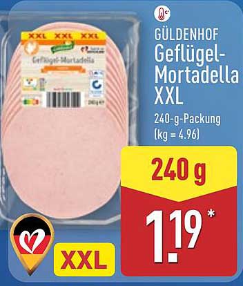 GÜLDENHOF Geflügel-Mortadella XXL 240 g