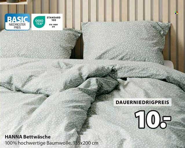 HANNA Bettwäsche - 100% hochwertige Baumwolle