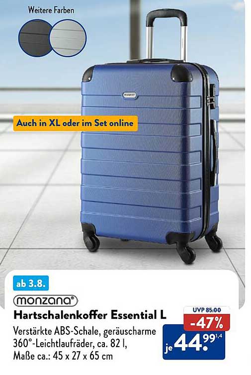Hartschalenkoffer Essential L von monzana
