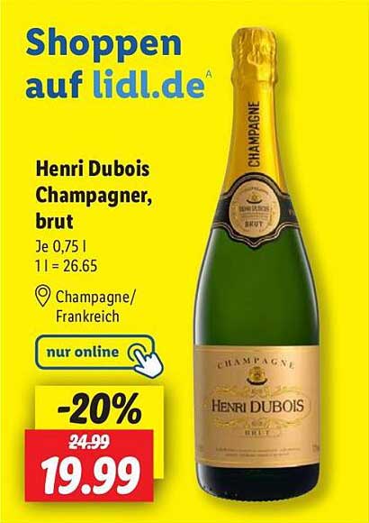 Henri Dubois Champagner, brut