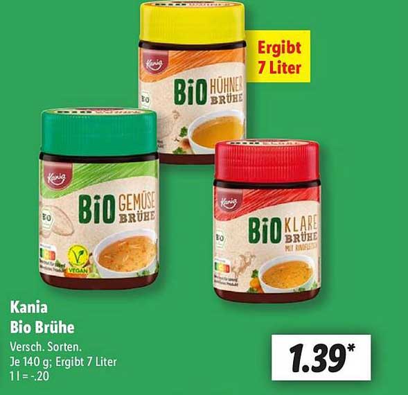 Kania Bio Brühe - Verschiedene Sorten