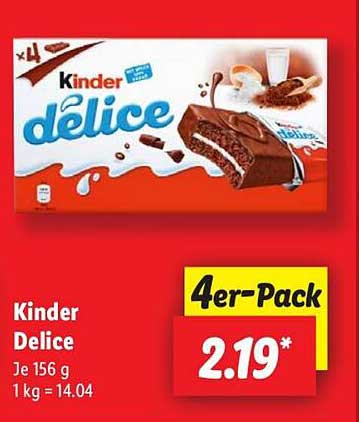 Kinder Delice 4er-Pack