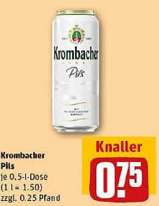 Krombacher Pils 0,5 l Dose - Knallerpreis!