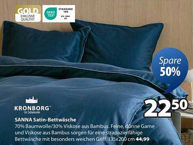 KRONBORG SANA Satin-Bettwäsche