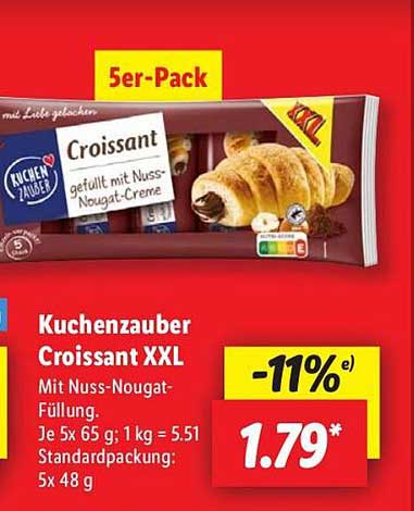 Küchenzauber Croissant XXL 5er-Pack