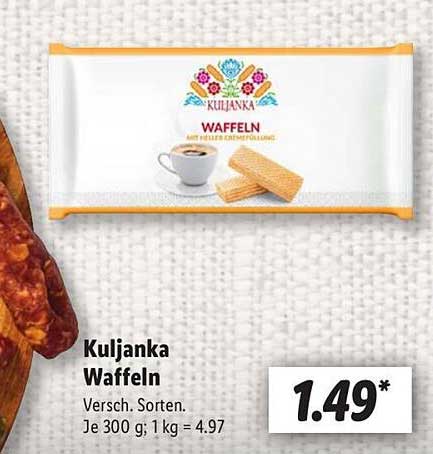 Kuljanka Waffeln - Verschiedene Sorten