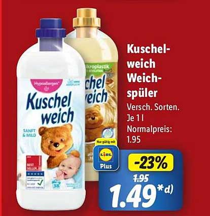 Kuschelweich Weichspüler - Versch. Sorten 1l